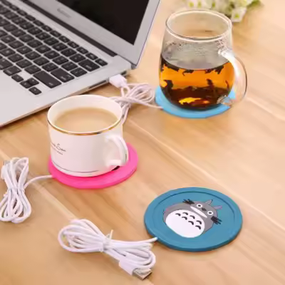 Milk, Coffee, Tea, and Water warmer Mug/Cup pad and USB for keeping at 55 degrees Celsius.