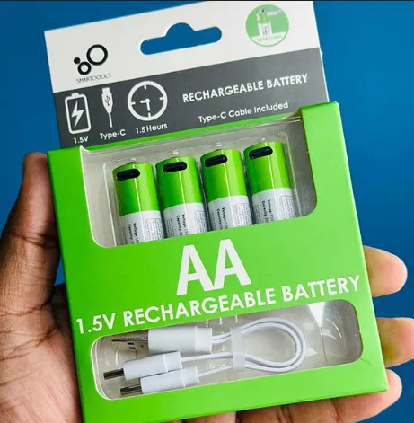 Rechargeable AA Battery 1.5V (2-Pack) with Type-C Charging Cable – USB Rechargeable Lithium Batteries, Fast Charging, Long Lasting Power for Smart Tools & Devices - Image 5